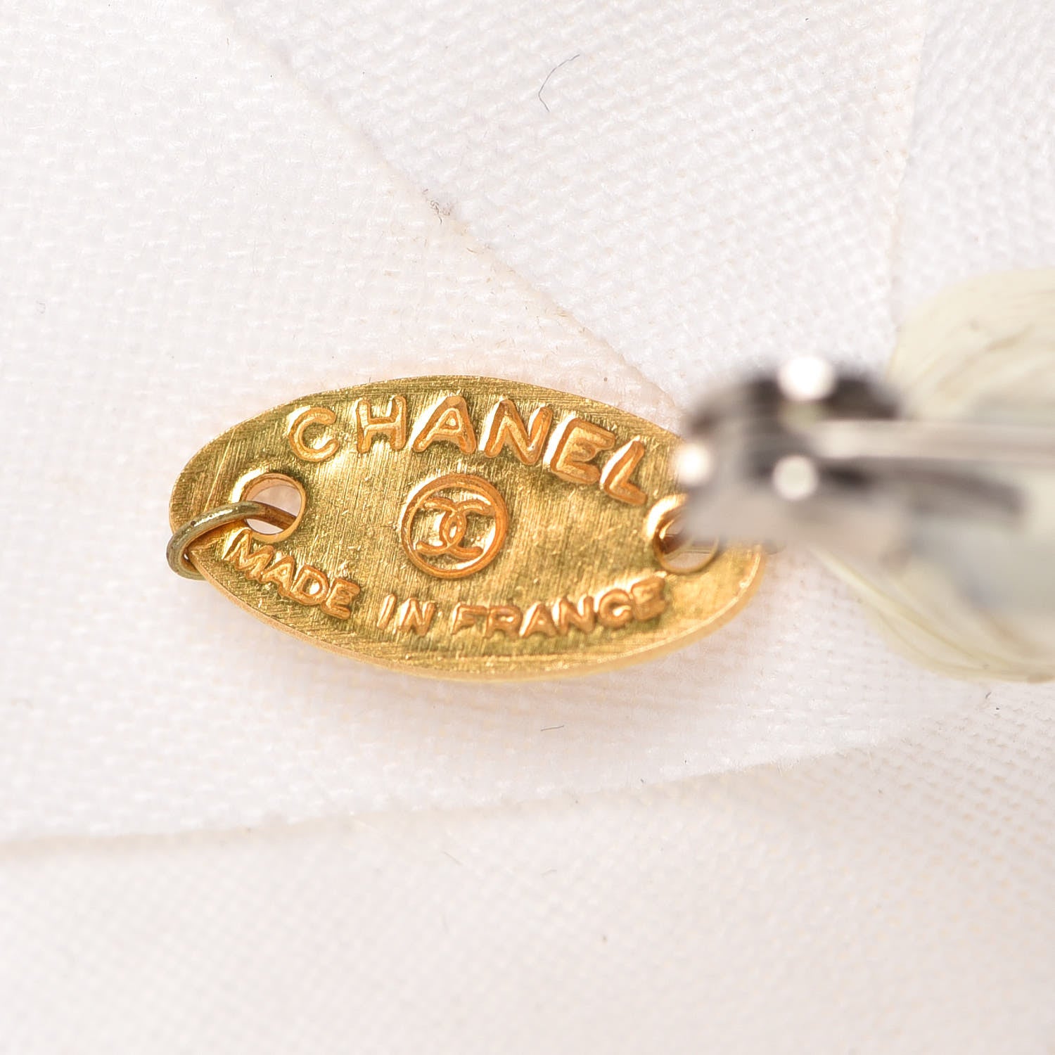 Chanel Camellia Brooch Pin White 4 of 5