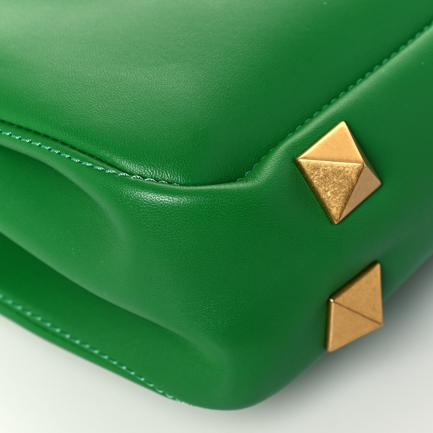 Valentino Garavani Nappa Stud Sign Shoulder Bag Ultra Green 10 of 13