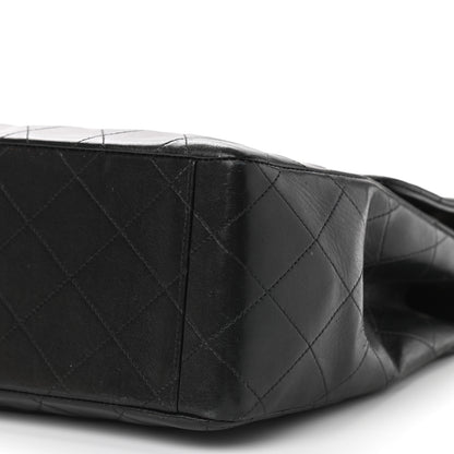 Chanel Lambskin Quilted XL Jumbo Single Flap Black 12 of 21