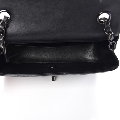 Chanel Crumpled Calfskin Quilted Mini Rectangular Flap So Black 5 of 8