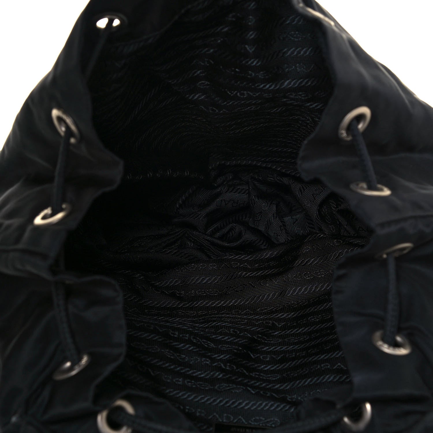 Prada Nylon Vela Medium Backpack Black 4 of 9