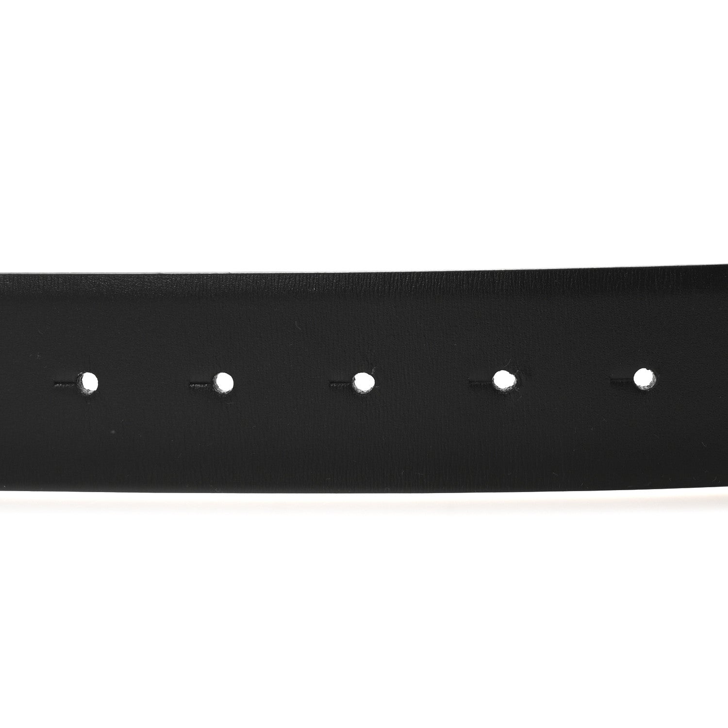 Valentino Garavani Glossy Calfskin Crystal One Stud Reversible Belt 100 40 Black Light Ivory 3 of 5