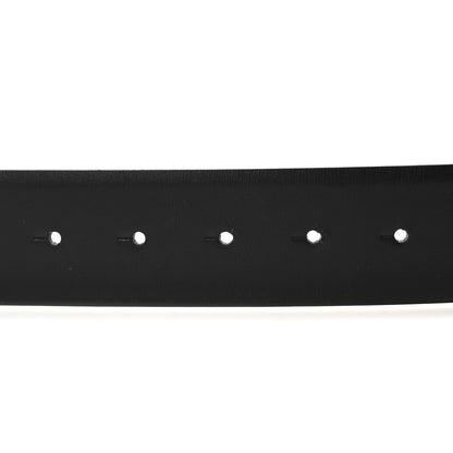 Valentino Garavani Glossy Calfskin Crystal One Stud Reversible Belt 100 40 Black Light Ivory 3 of 5