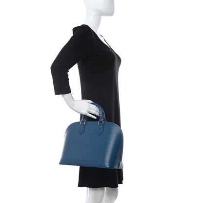 Louis Vuitton Epi Alma PM Cyan 2 of 11