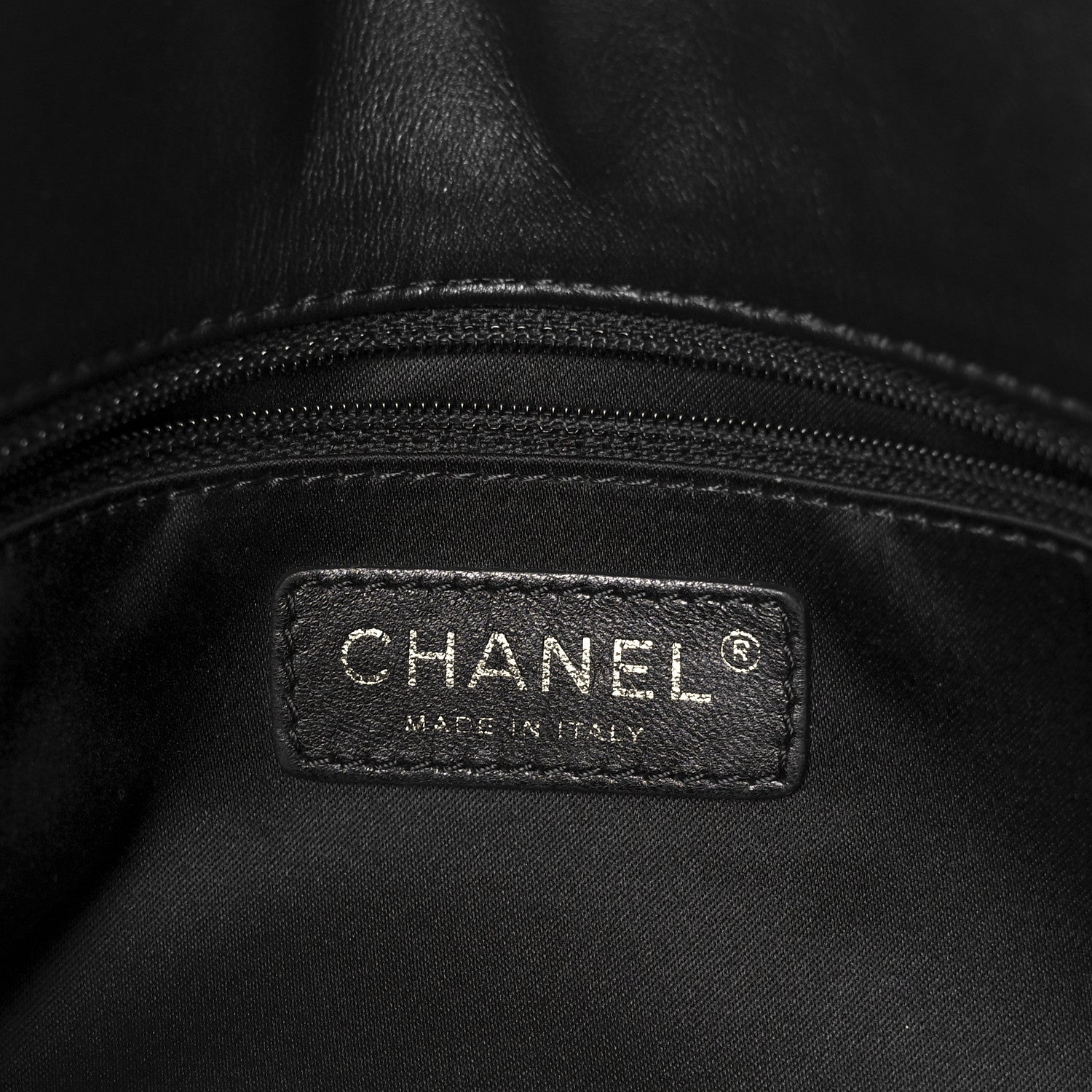 Chanel Calfskin Surpique Chevron Large Flap Black 7 of 14