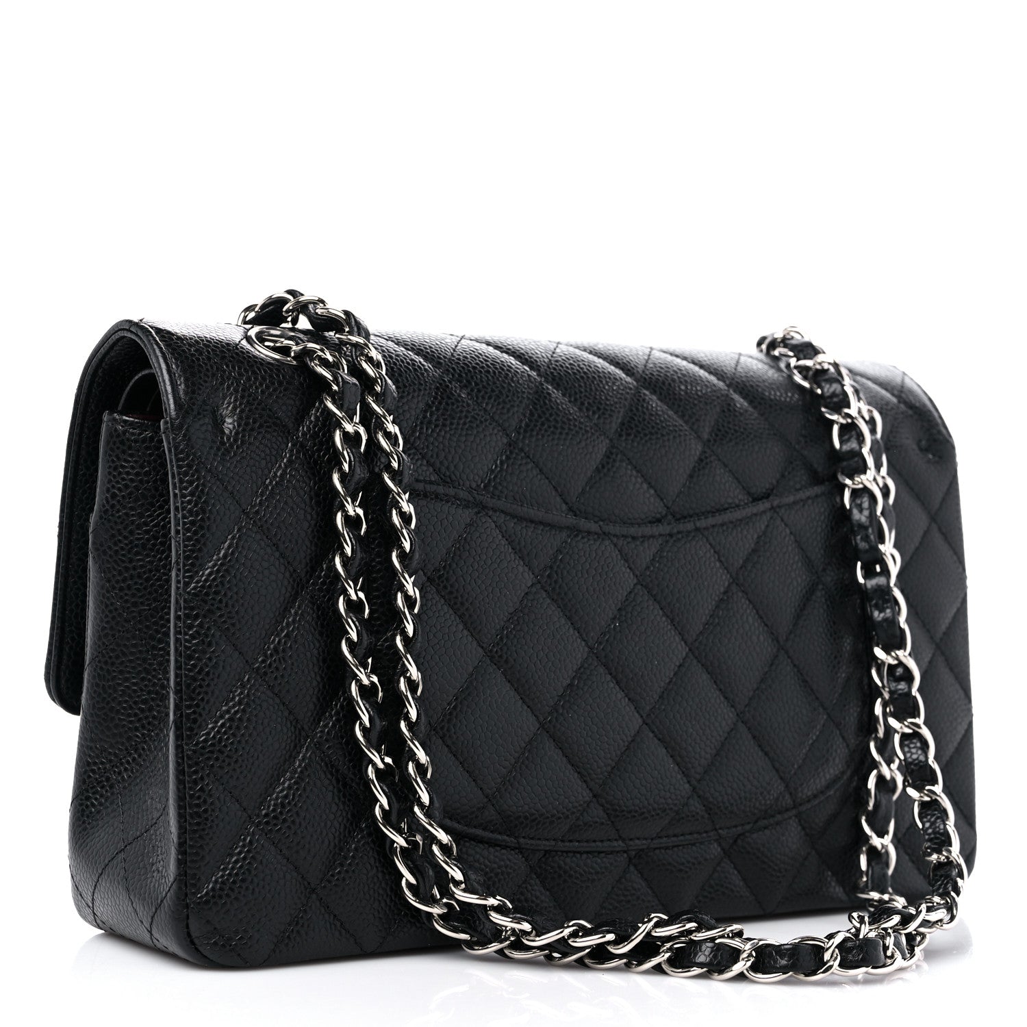 Chanel Caviar Quilted Medium Double Flap Black 3 of 10