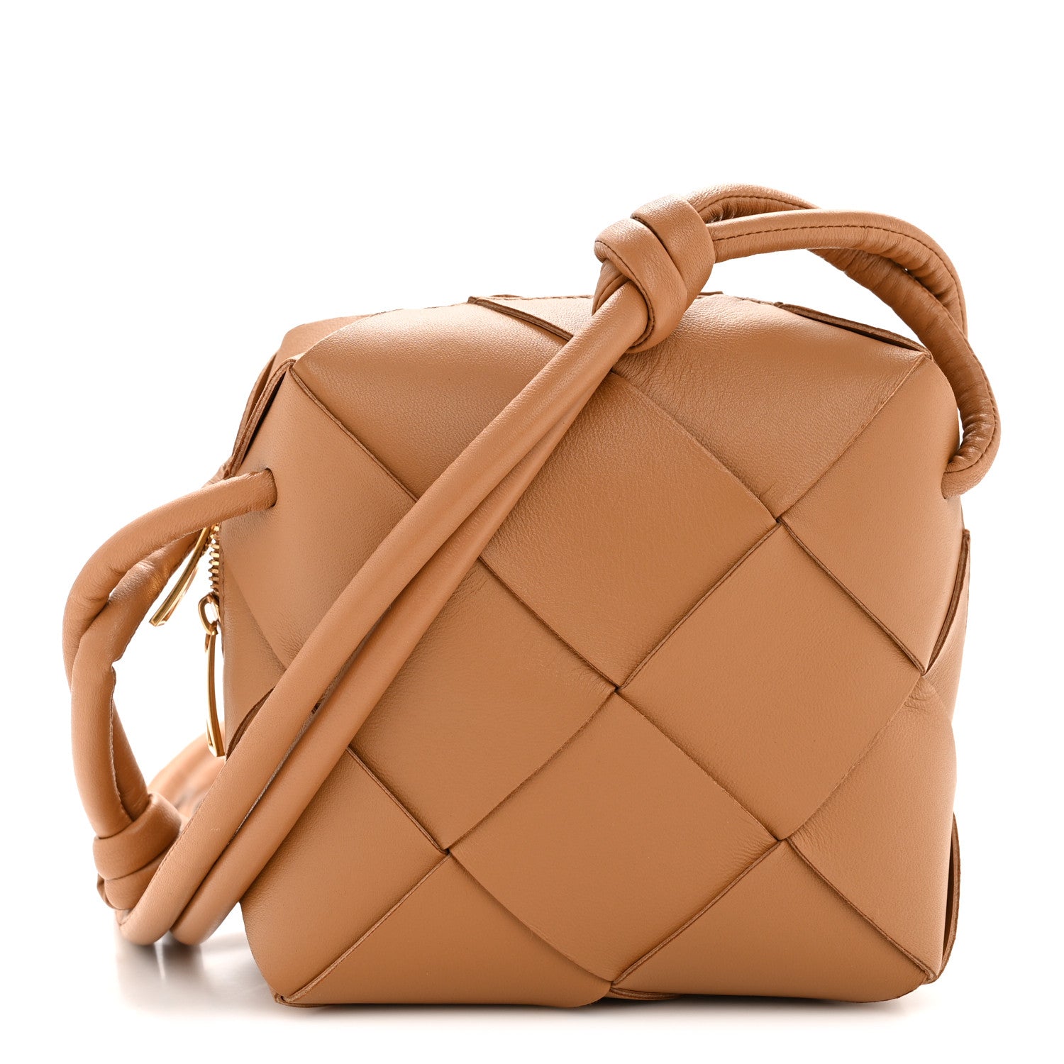 Bottega Veneta Lambskin Maxi Intrecciato Mini Cassette Camera Bag Acorn 1 of 10