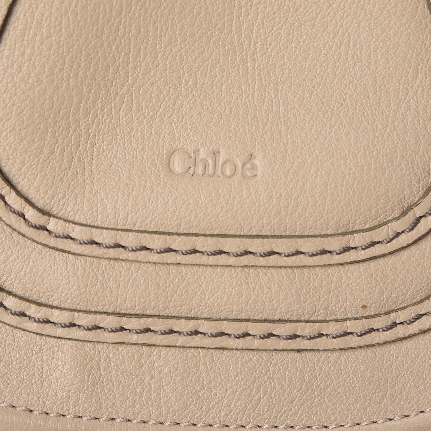 Chloe Calfskin Medium Marcie Round Zip Crossbody Bag Angora Beige 13 of 23