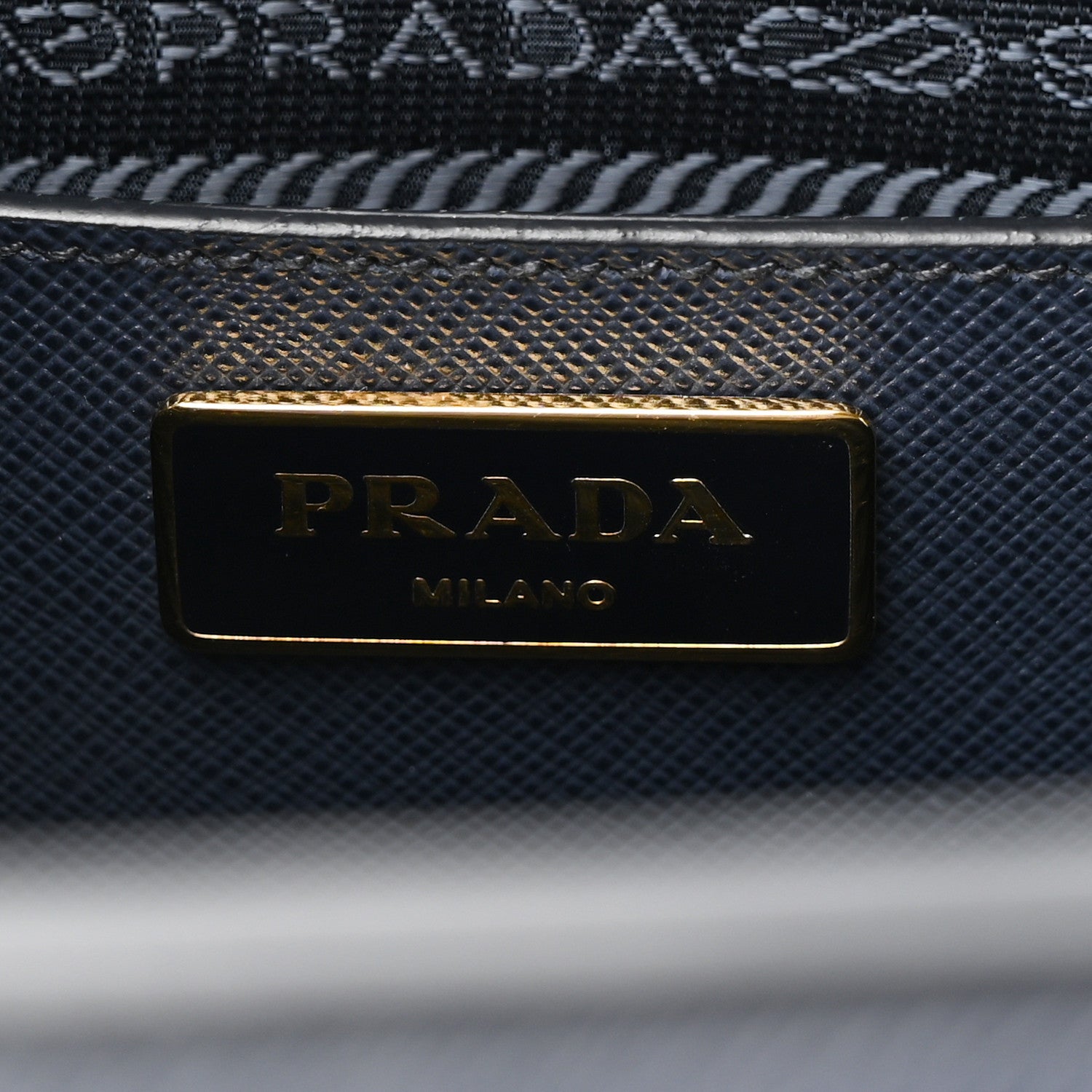 Prada Saffiano Lux Parabole Tote Baltico 6 of 9