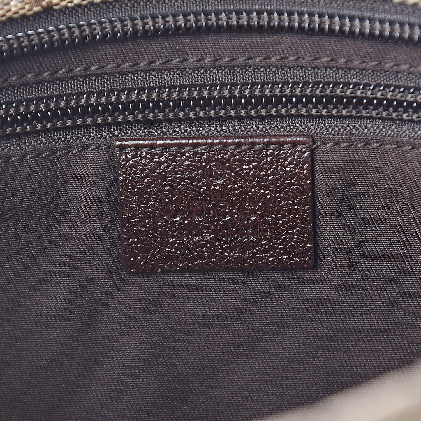 Monogram Web Small Flat Messenger Crossbody Dark Brown