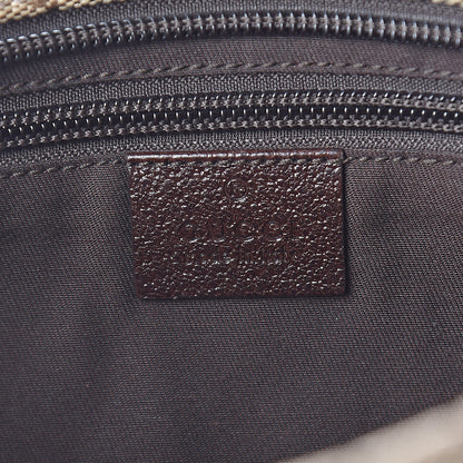 Gucci Monogram Web Small Flat Messenger Crossbody Dark Brown 6 of 10