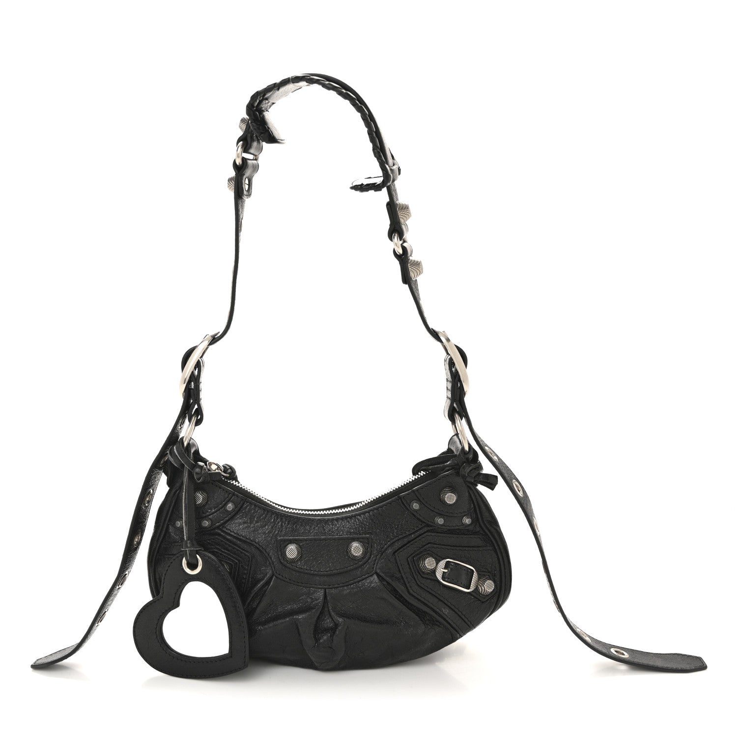 Balenciaga Agneau Arena Le Cagole Shoulder Bag XS Black 1 of 14