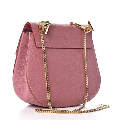 Chloe Grained Lambskin Drew Shoulder Bag Velvet Mauve 3 of 15