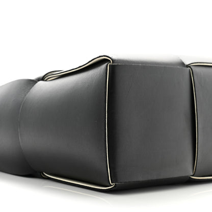 Bottega Veneta Nappa Maxi Intrecciato Arco Tote Black White 9 of 12