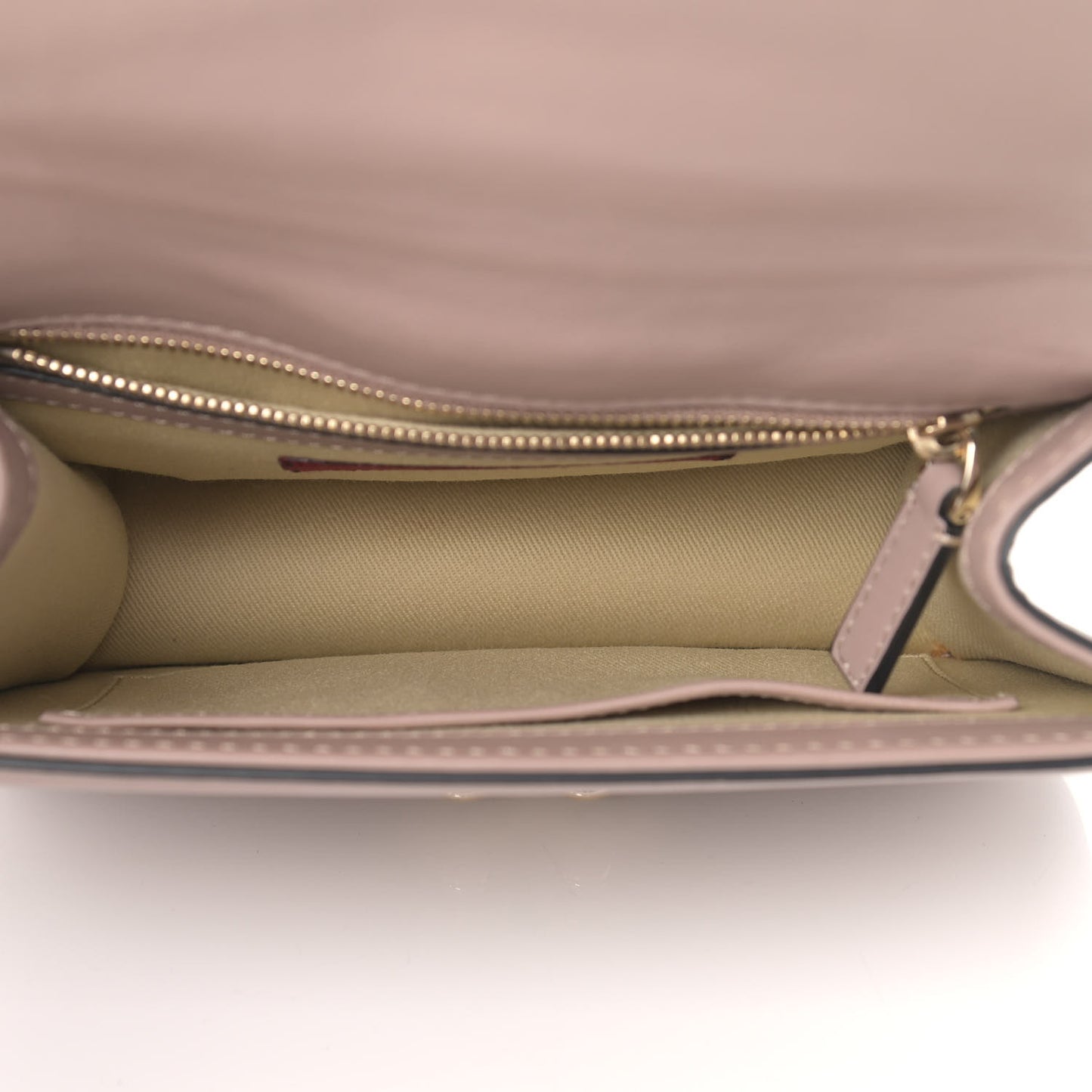 Vitello Small Glam Lock Rockstud Flap Poudre