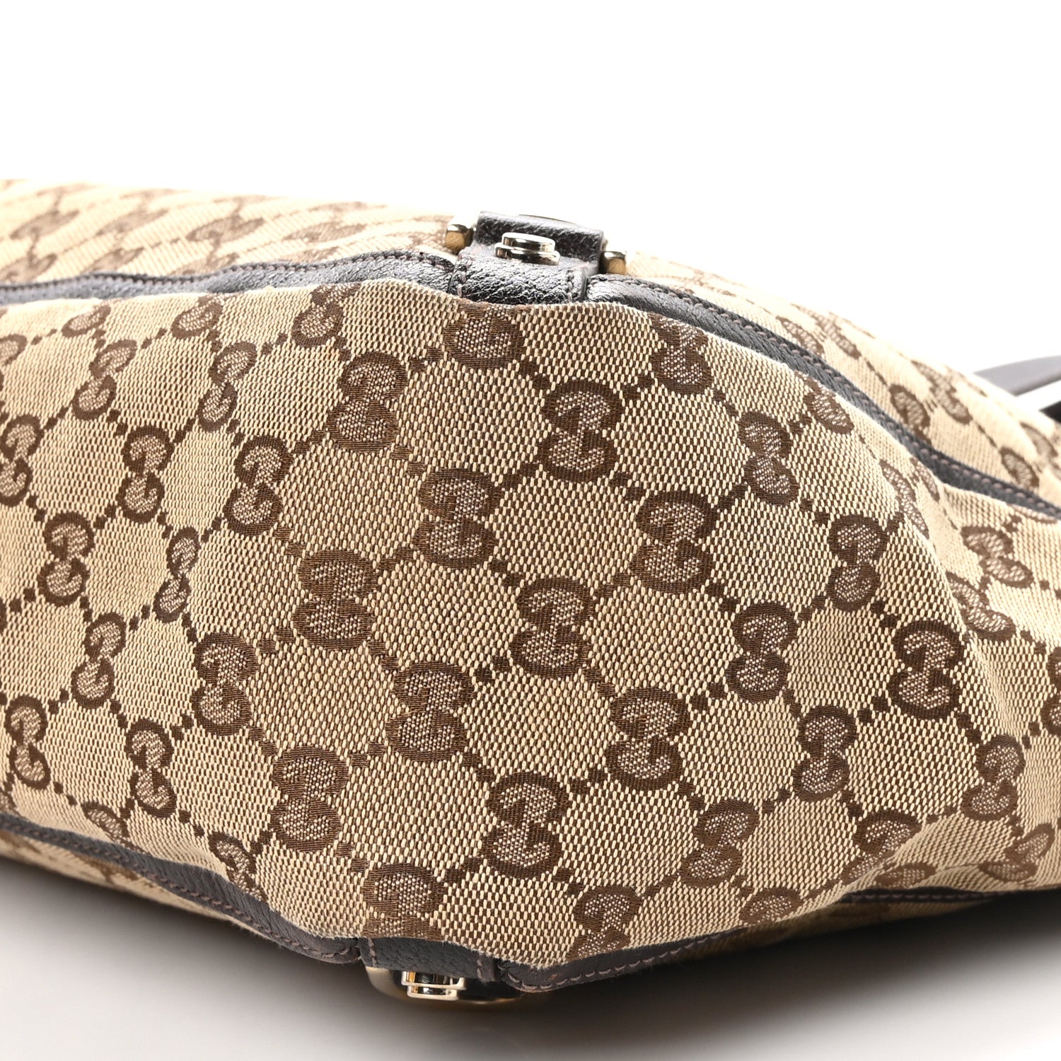 Gucci Monogram Large Abbey Tote Dark Brown 10 of 12