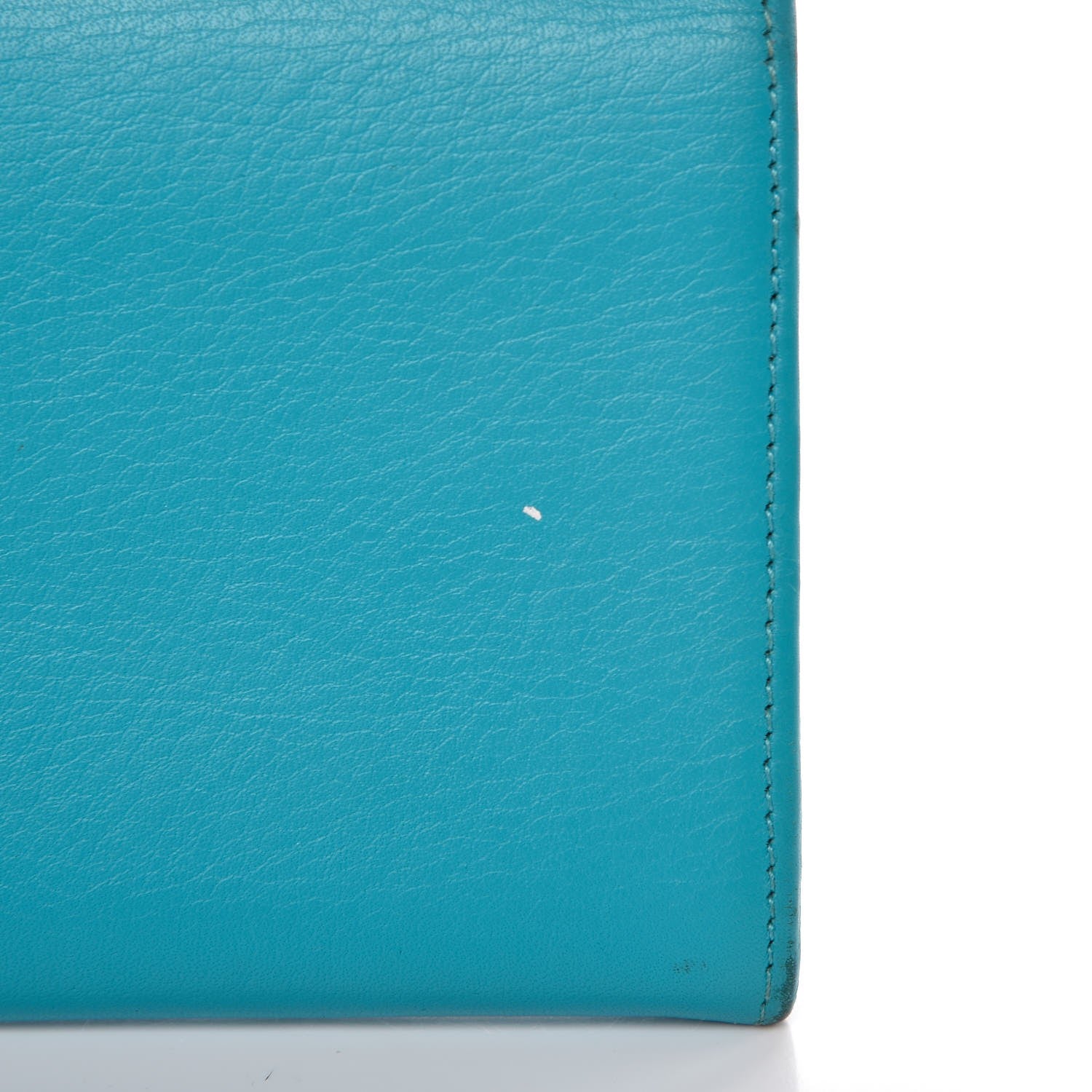 Balenciaga Supple Calfskin Papier Platre Money Wallet Bleu Caraibes 14 of 17