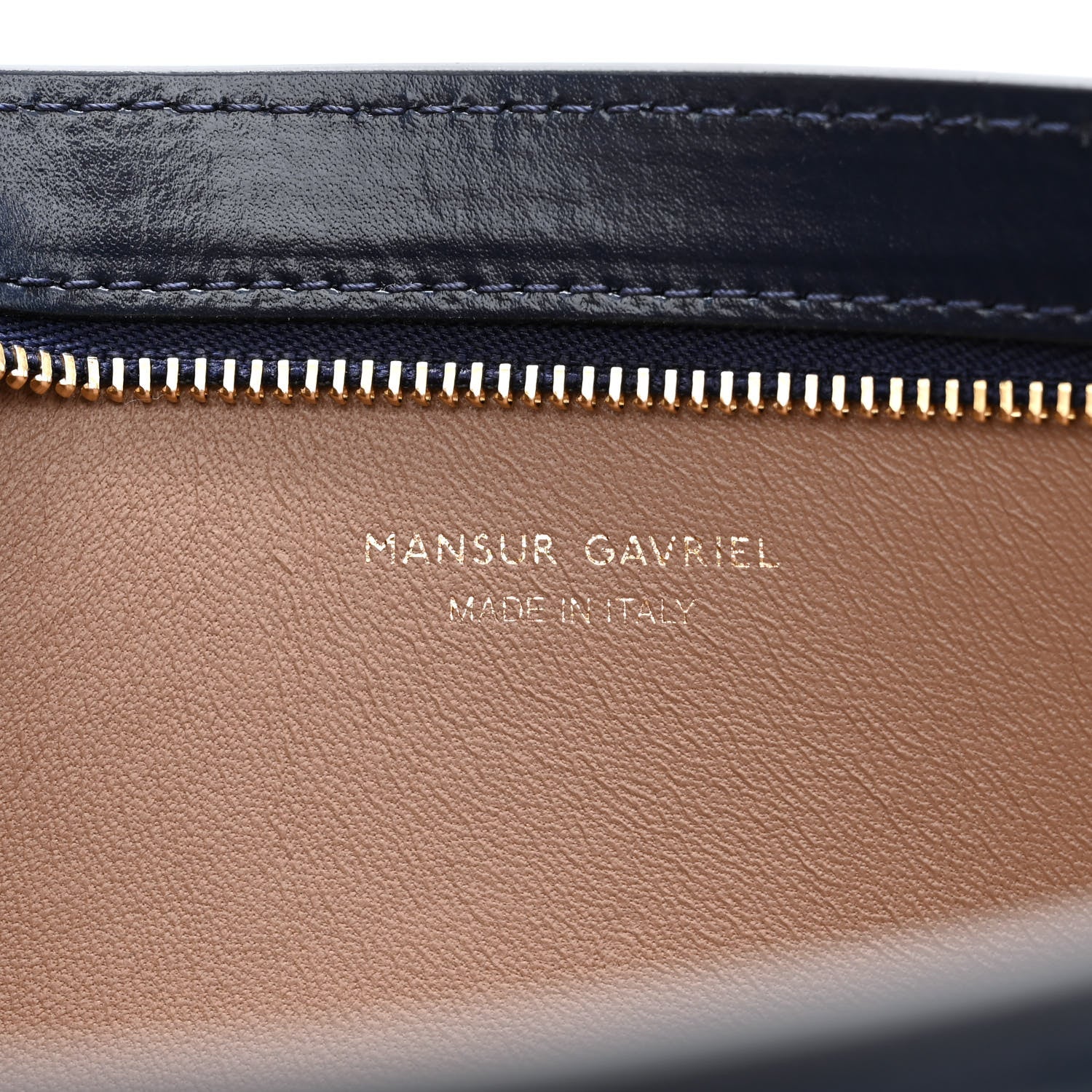 Mansur Gavriel Calfskin Pencil Shoulder Bag Navy 6 of 9