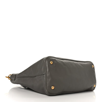Prada Soft Calf Shopping Tote Bambu 4 of 10