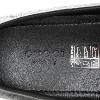 Gucci Road Calfskin Web Womens Horsebit Driver Loafers 38 Black 7 of 7