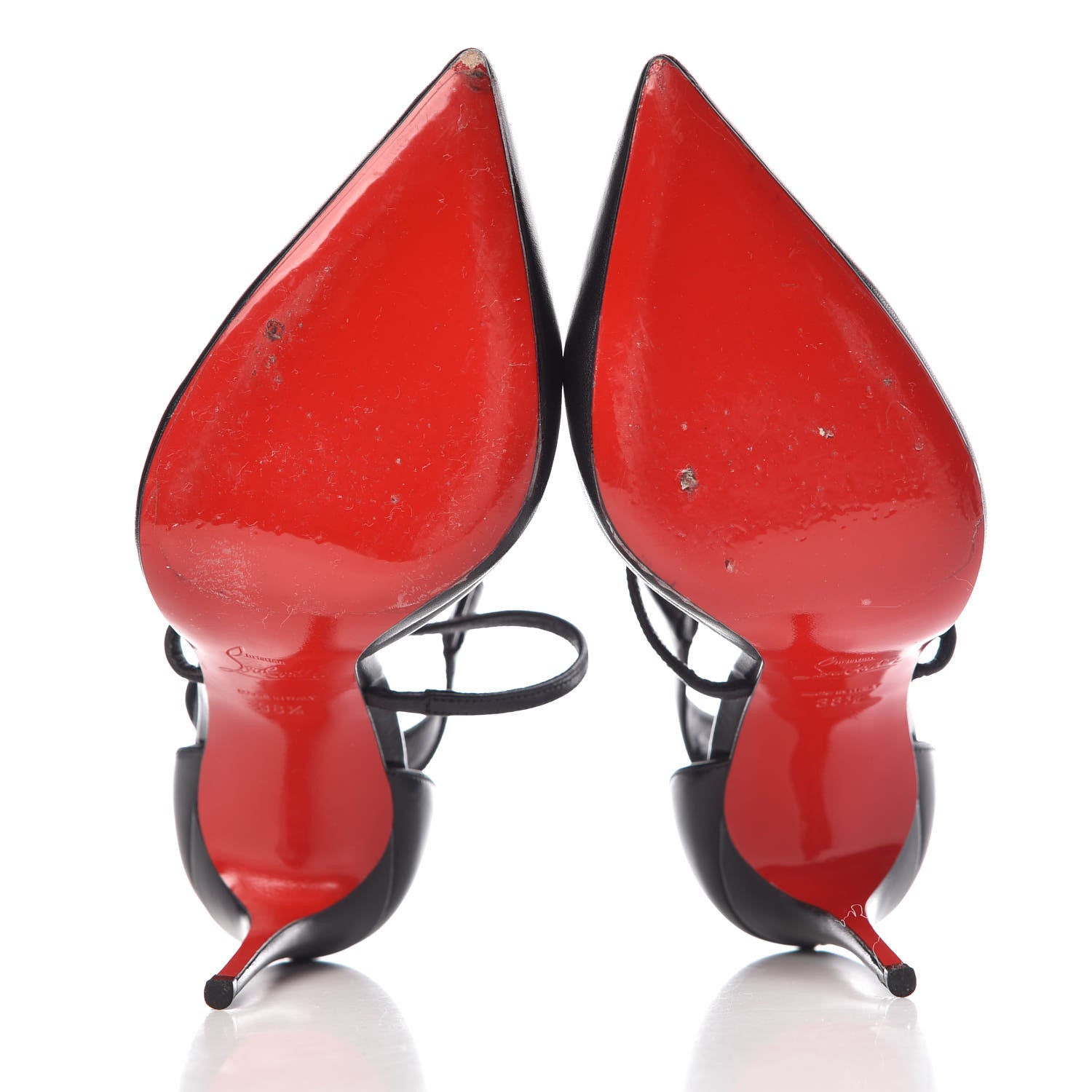 Christian Louboutin Shiny Nappa Suzanna 100 Pumps 38.5 Black 5 of 9