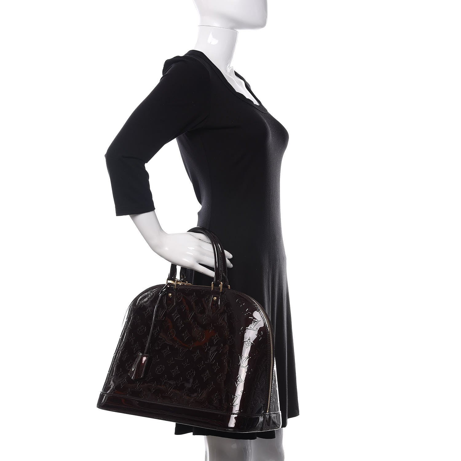 Louis Vuitton Vernis Alma MM Amarante 2 of 18