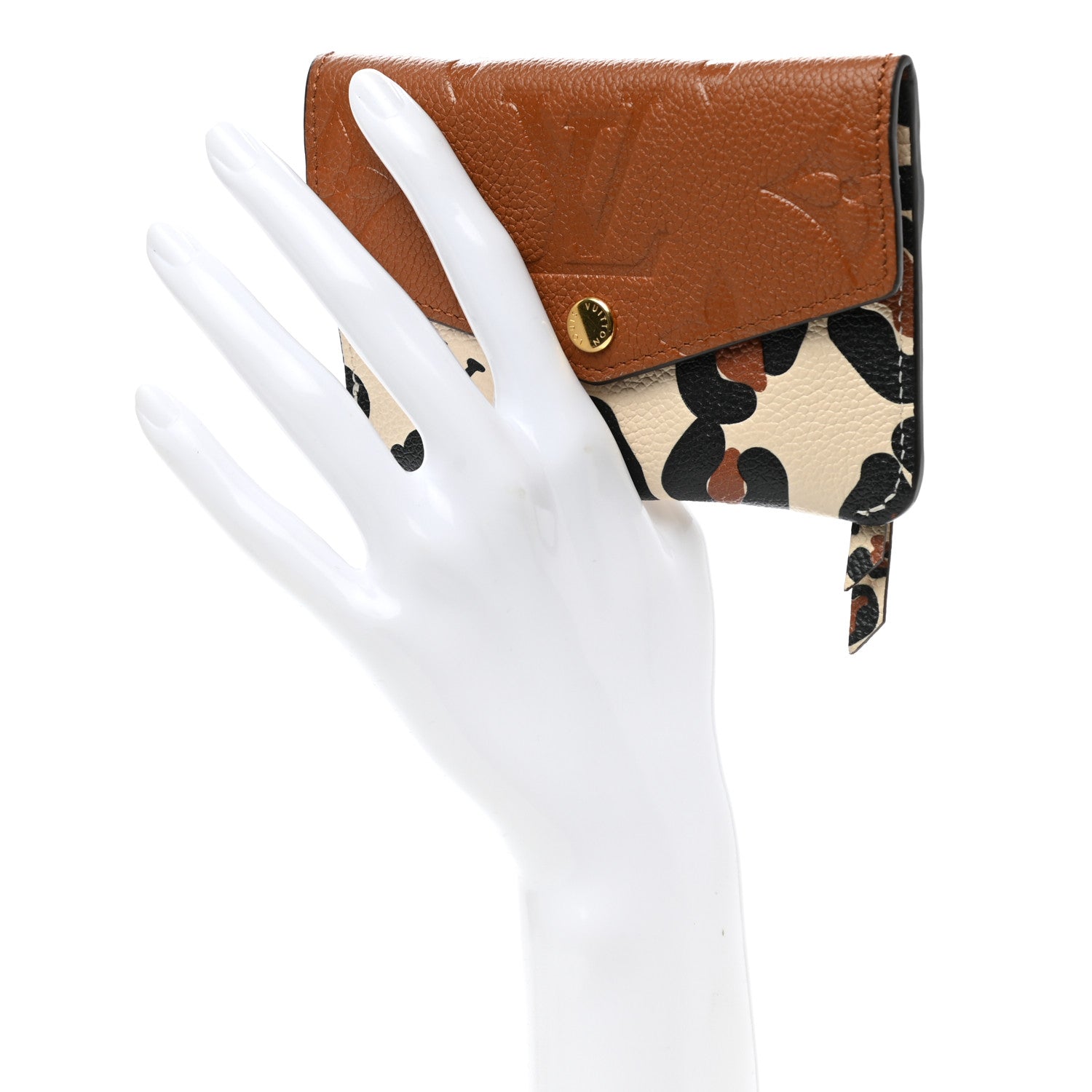 Louis Vuitton Empreinte Monogram Giant Wild At Heart Key Pouch Caramel 2 of 6