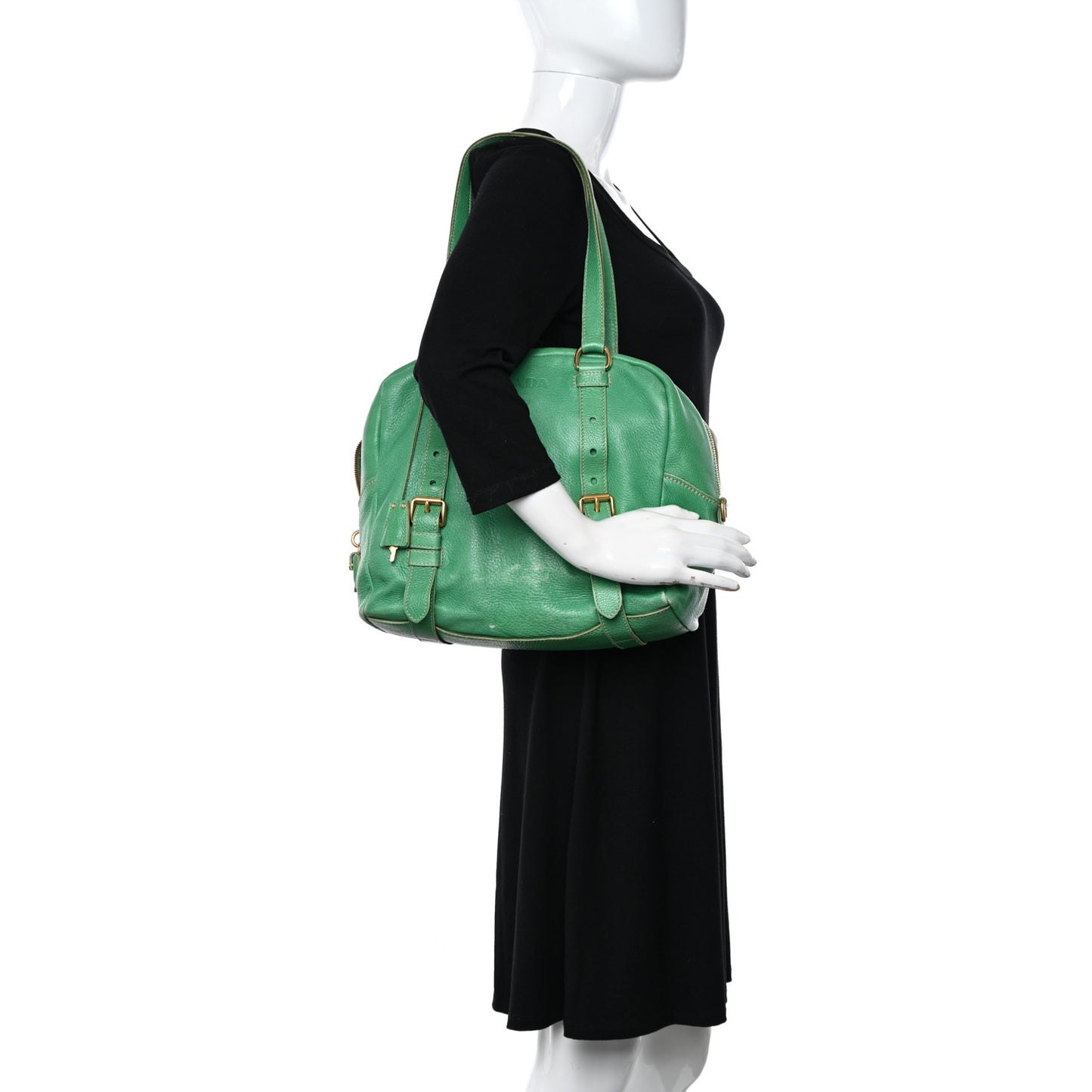 Cervo Logo Embossed Folding Tote Acquamarina