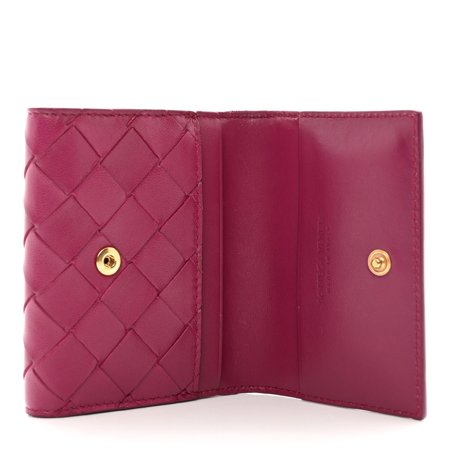 Bottega Veneta Nappa Intrecciato Trifold Wallet Cinnabar 5 of 8