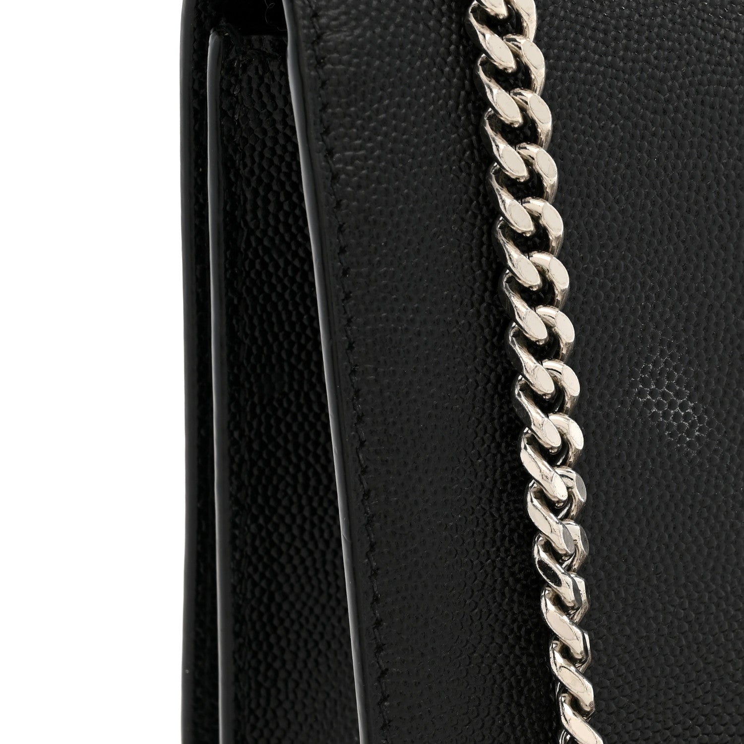 Saint Laurent Grain De Poudre Small Monogram Kate Satchel Black 12 of 14