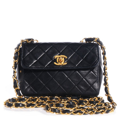 Chanel Lambskin Mini Flap Black 1 of 8
