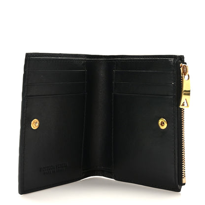 Bottega Veneta Nappa Intrecciato Small Bi-Fold Zip Wallet Black 6 of 8