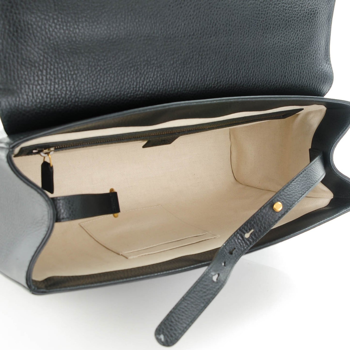 Calfskin GG Marmont Messenger Bag Black