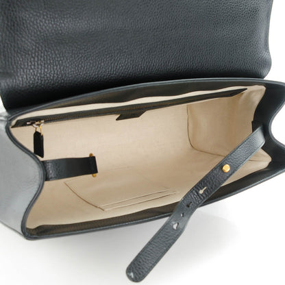 Gucci Calfskin GG Marmont Messenger Bag Black 5 of 7