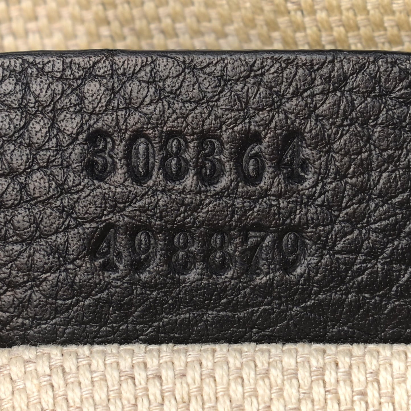 Pebbled Calfskin Small Soho Disco Bag Black