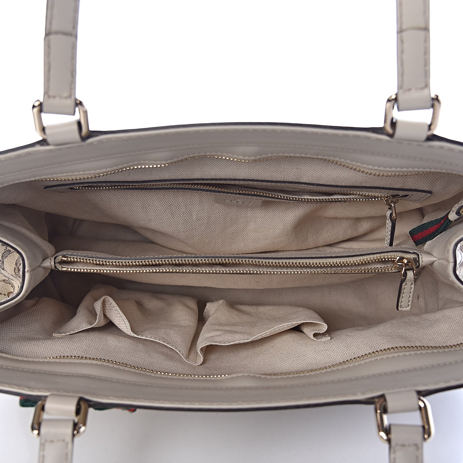 Gucci Monogram Medium Mayfair Tote Off White 6 of 12