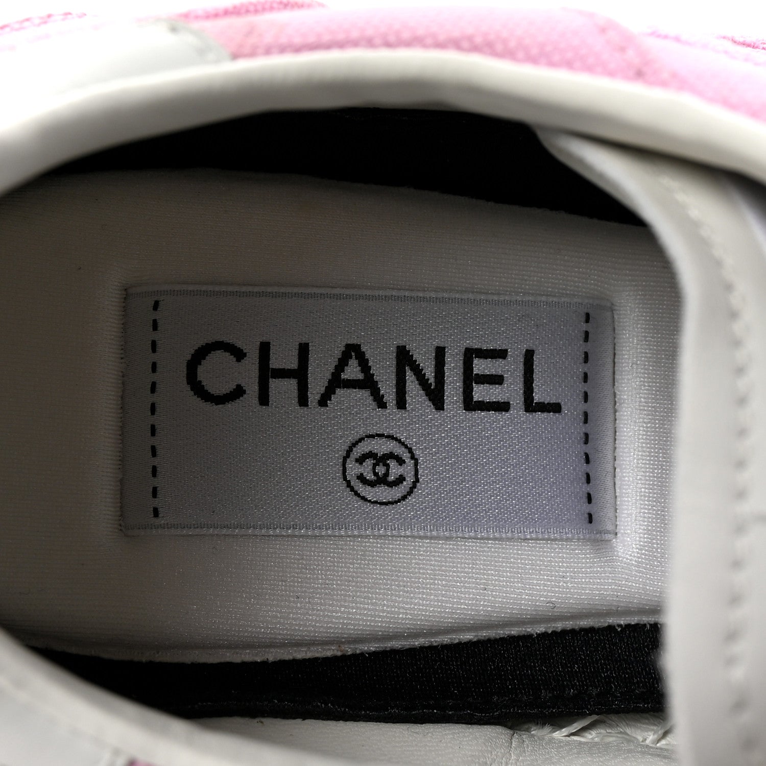 Chanel Cotton Sneakers 39 Pink White 8 of 10