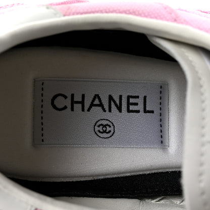 Chanel Cotton Sneakers 39 Pink White 8 of 10