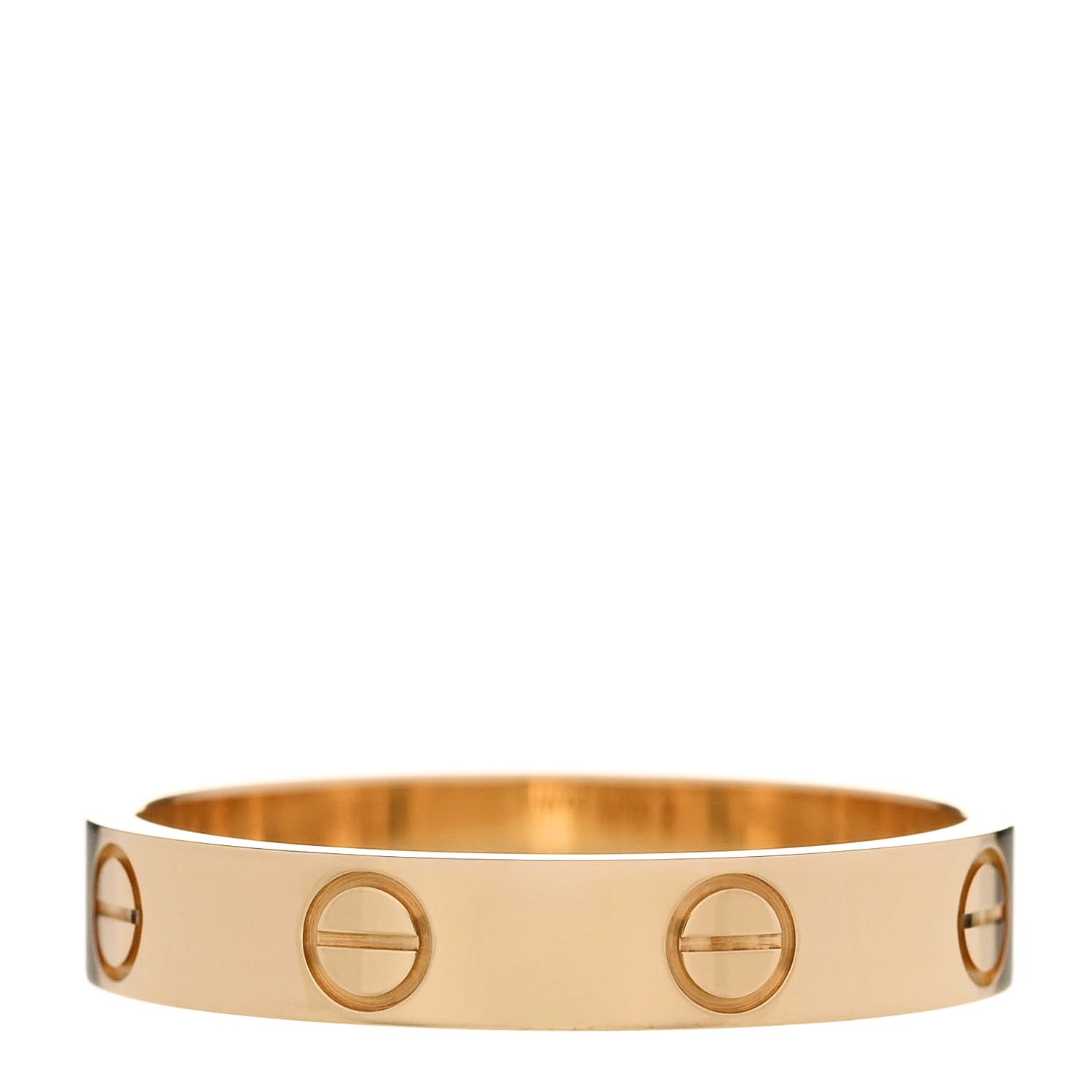 Cartier 18K Yellow Gold 3.5mm LOVE Wedding Band Ring 55 7.25 3 of 5