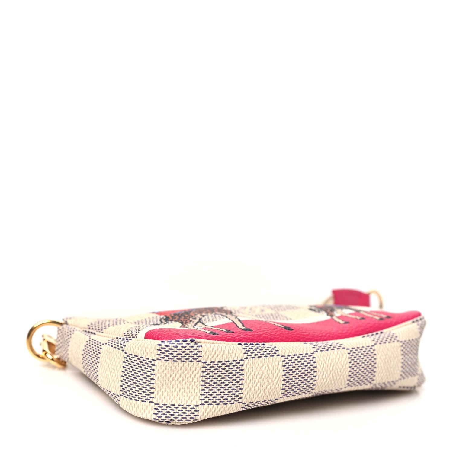 Louis Vuitton Damier Azur 2017 Christmas Animation Mini Pochette Accessories 4 of 9