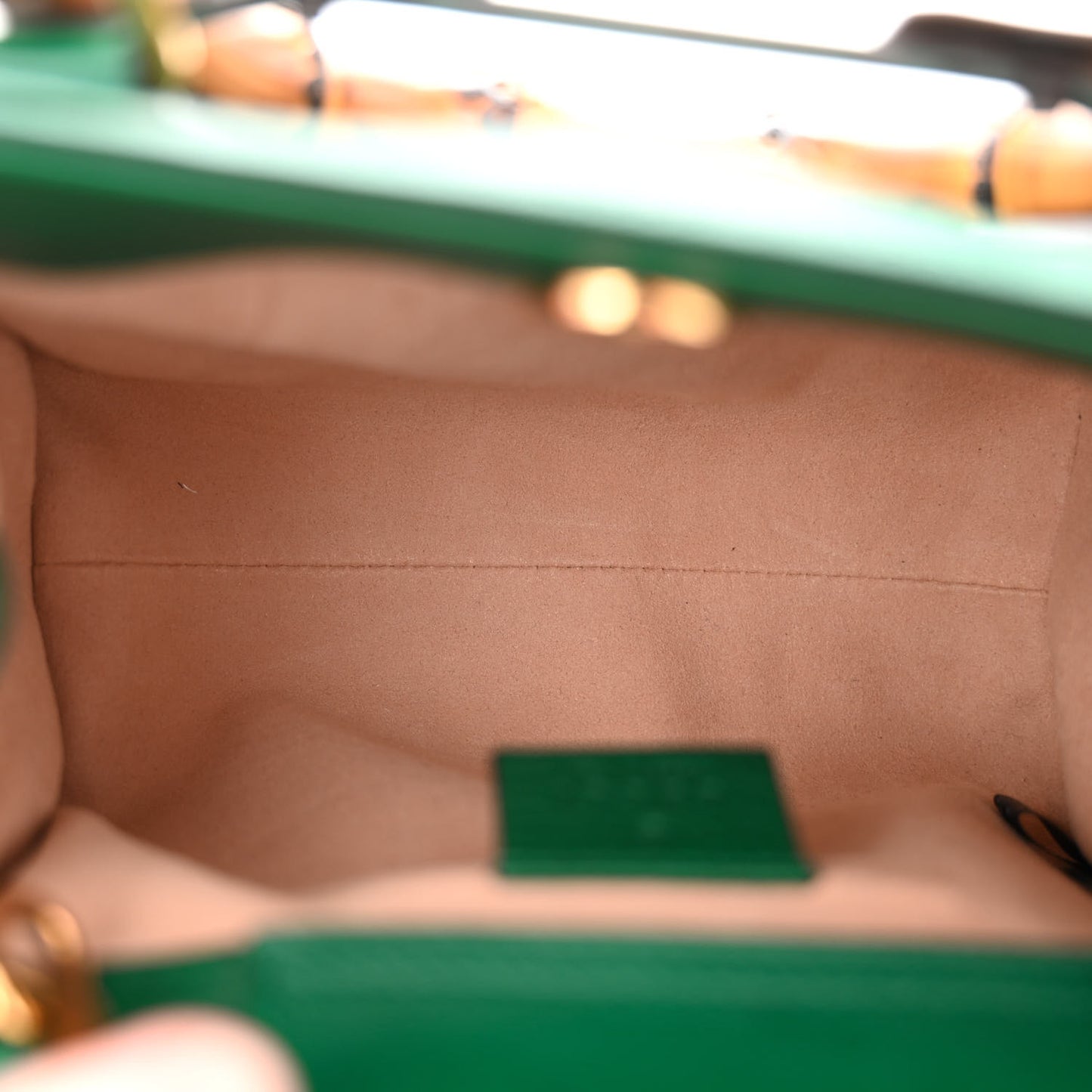 Wonka Grain Calfskin Mini Diana Tote Bag Green Yellow Fluo