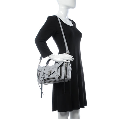 Proenza Schouler Paper Lambskin Medium PS1 Plus Zip Satchel Dove Grey 2 of 9