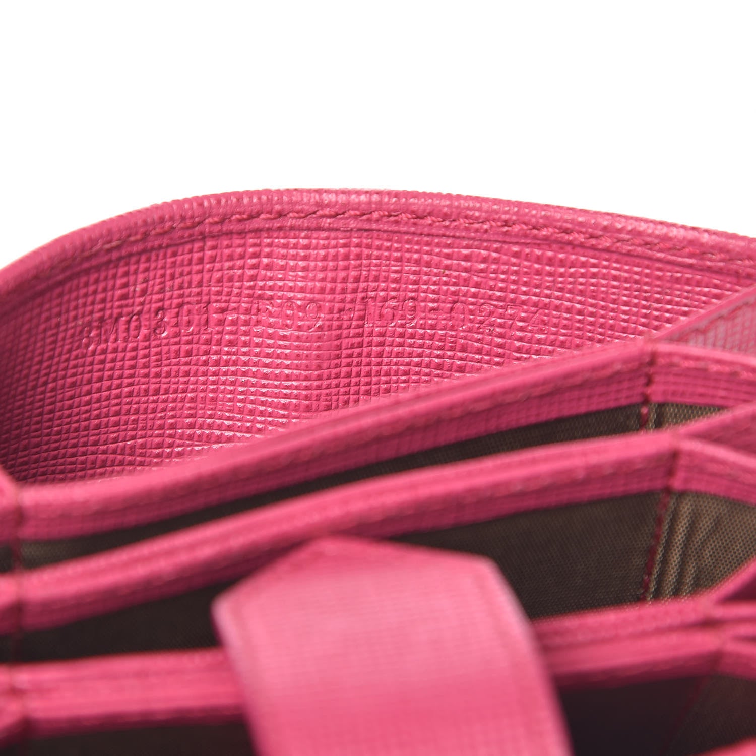 Fendi Vitello Elite Gusseted Card Holder Magenta 8 of 12