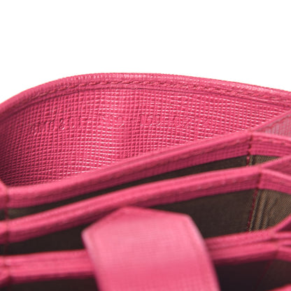 Fendi Vitello Elite Gusseted Card Holder Magenta 8 of 12
