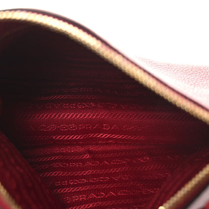 Prada Vitello Daino Pochette Bag Rosso 5 of 9
