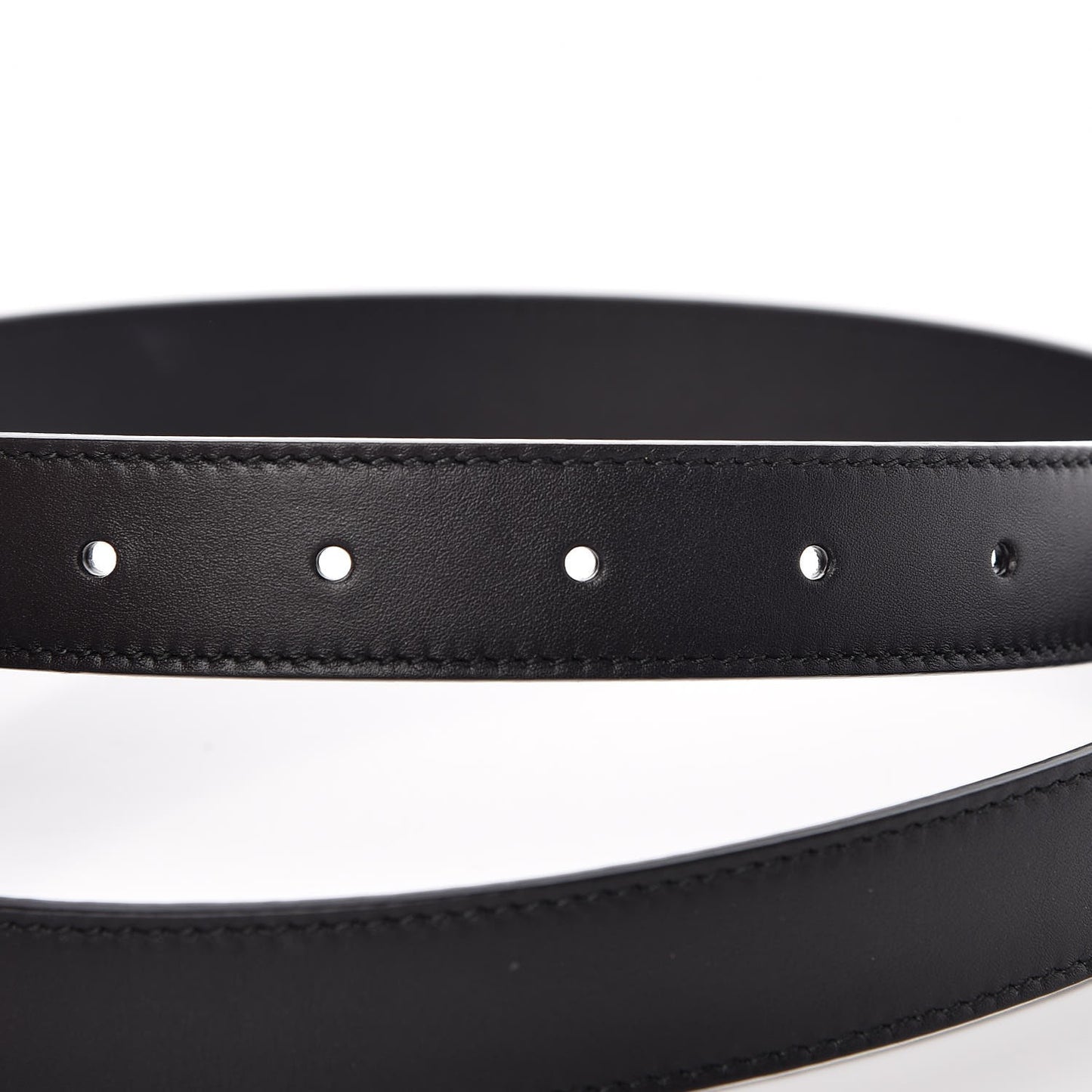 Calfskin Crystal Double G 30mm Belt 80 32 Black