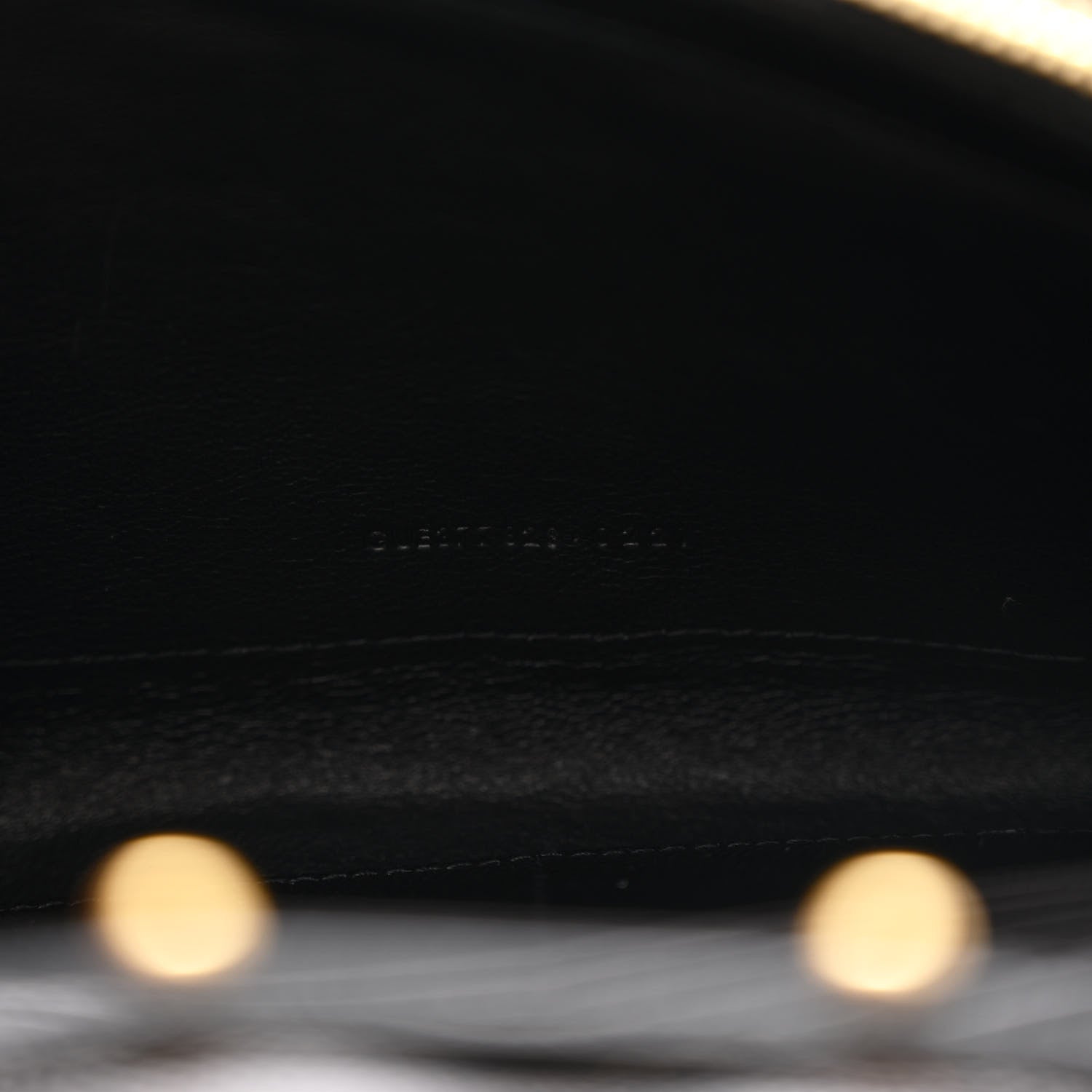 Saint Laurent Grain De Poudre Matelasse Chevron Monogram Chain Wallet Black 7 of 11