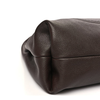 Gucci Grained Calfskin Softbit Maxi Shoulder Bag Dark Brown 9 of 10