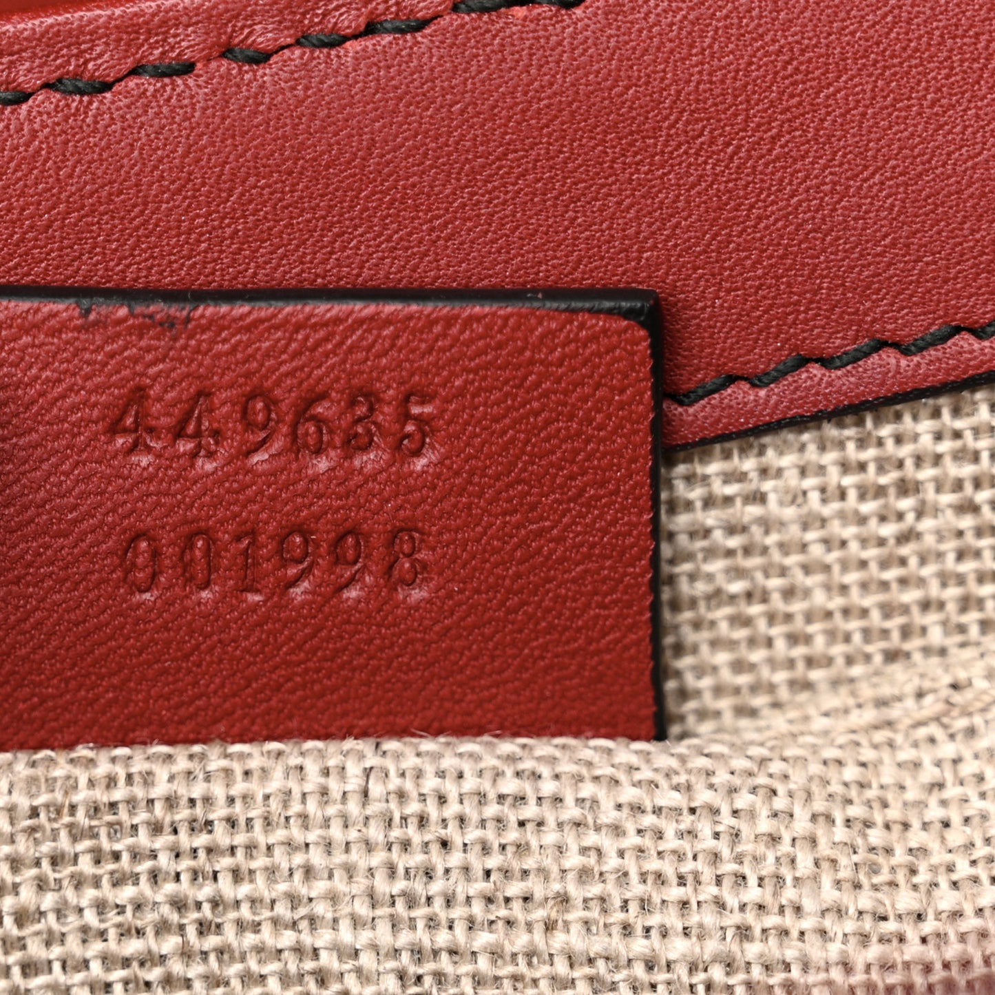 Microguccissima Medium Emily Chain Shoulder Bag Red