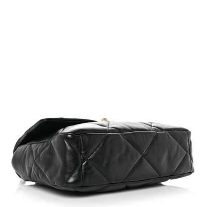 Chanel Lambskin Quilted Large Chanel 19 Flap Black 3 of 9